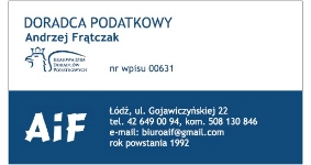 Andrzej Frątczak Doradca Podatkowy AiF logo